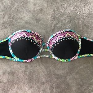 Victoria Secret Strappy Flirt Bandeau PushUp Top